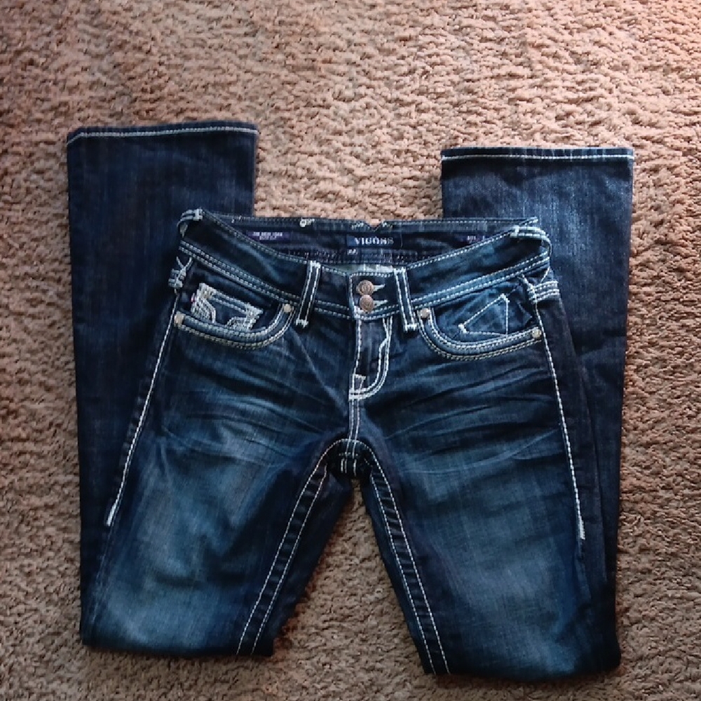 Vigoss Women's Dark Blue Boot Cut Jeans